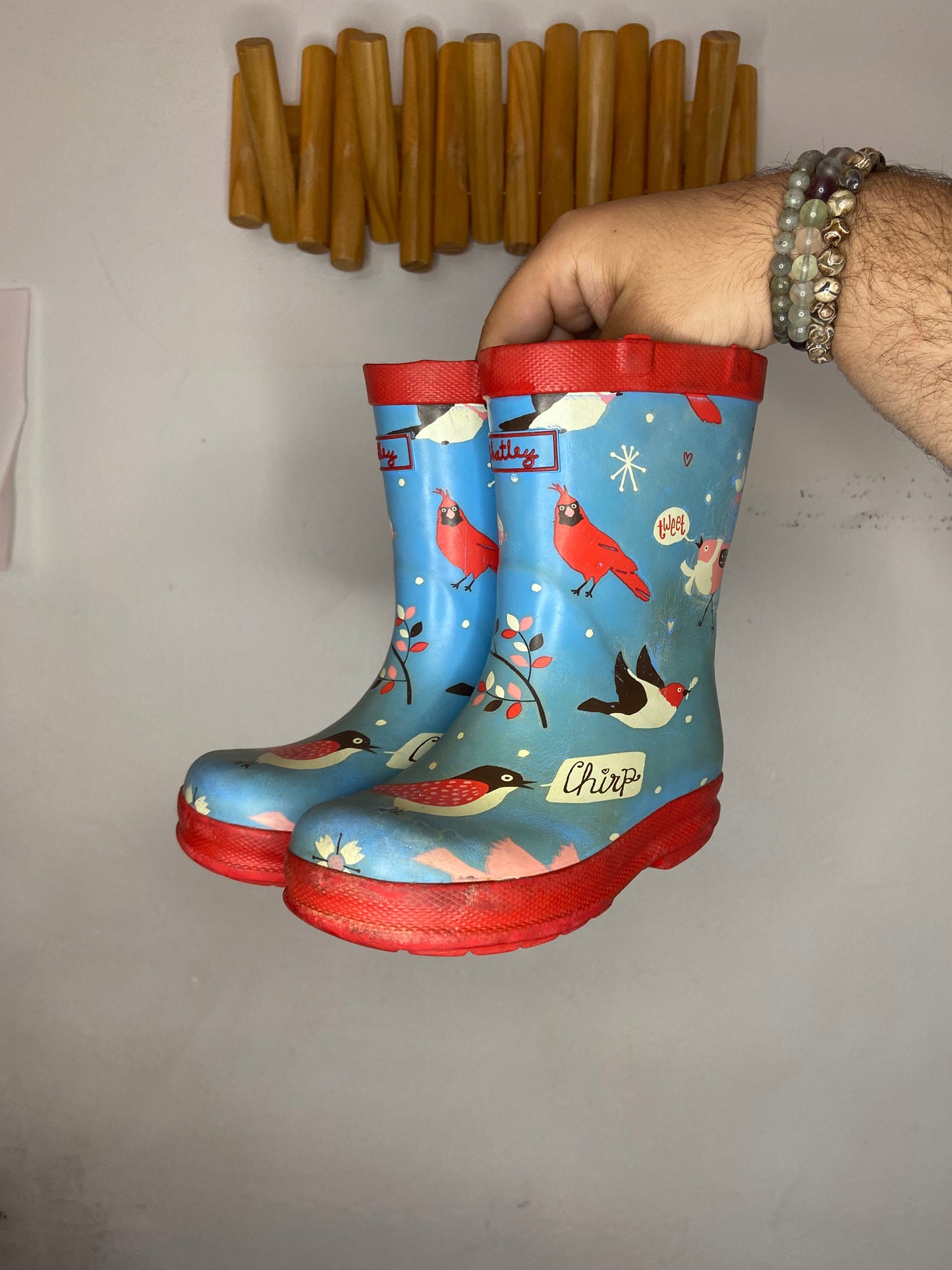 C7 Hatley birds rainboots