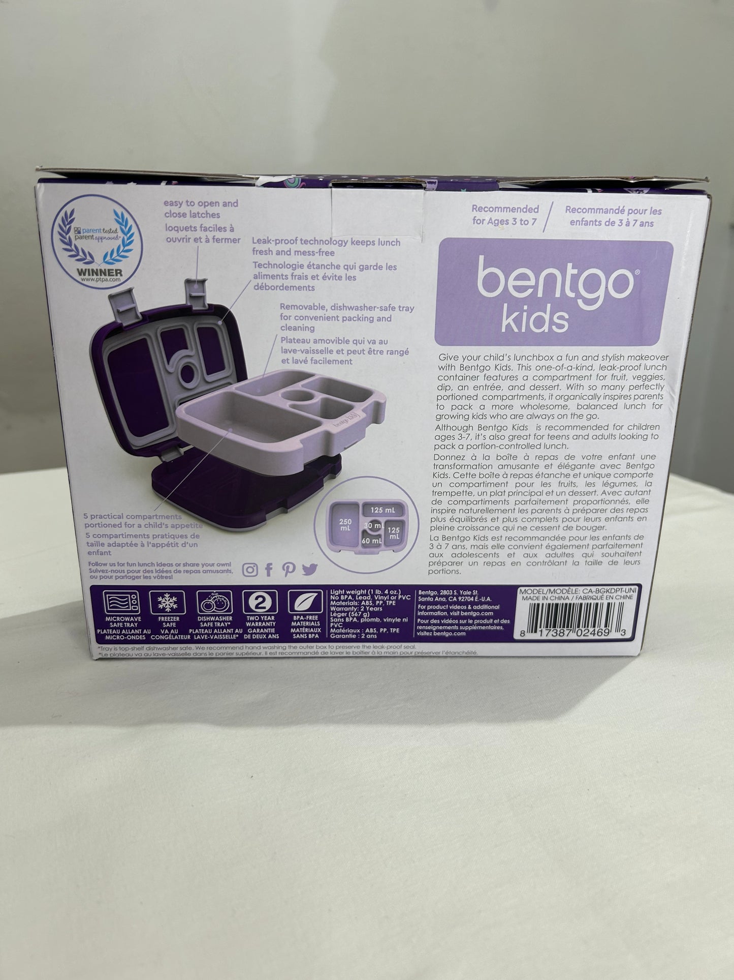 Bentgo purple lunch kit-NEW