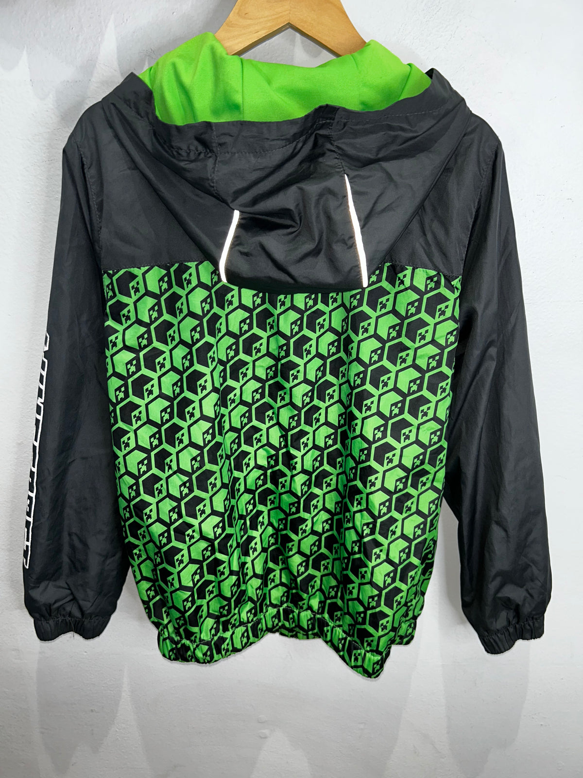 Minecraft rain jacket 7-8y