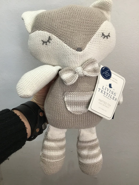 Knitted rattle toy - Charley Fox NEW