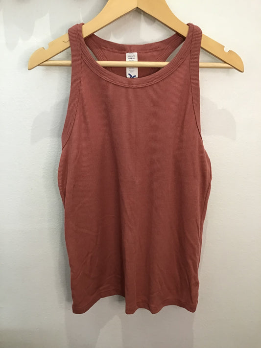 Tanktop ultralite ochre ribbed 10-12y