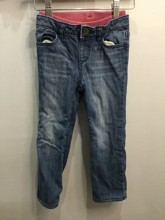 Fleece lined jeans midwash 3y