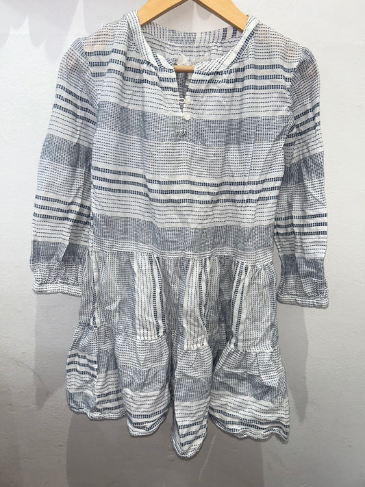 Blue embroidery dress 5-6y