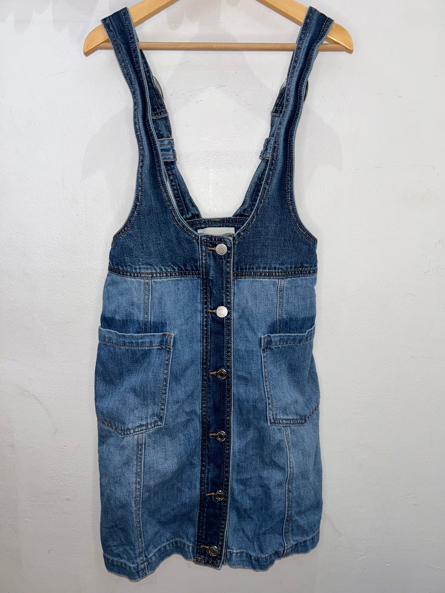 Denim skirt romper 14y