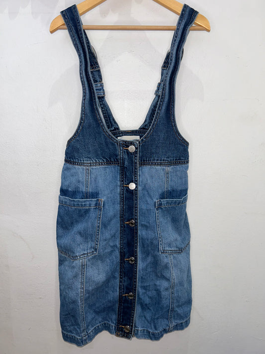 Denim skirt romper 14y