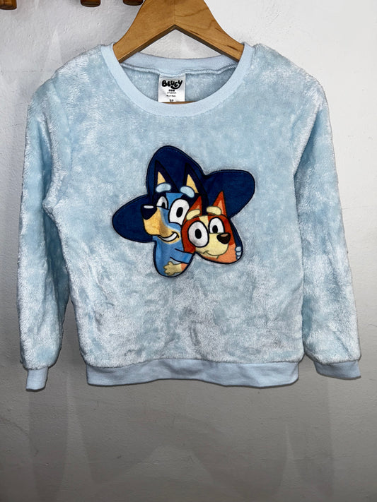 Bluey furry pullover 6y