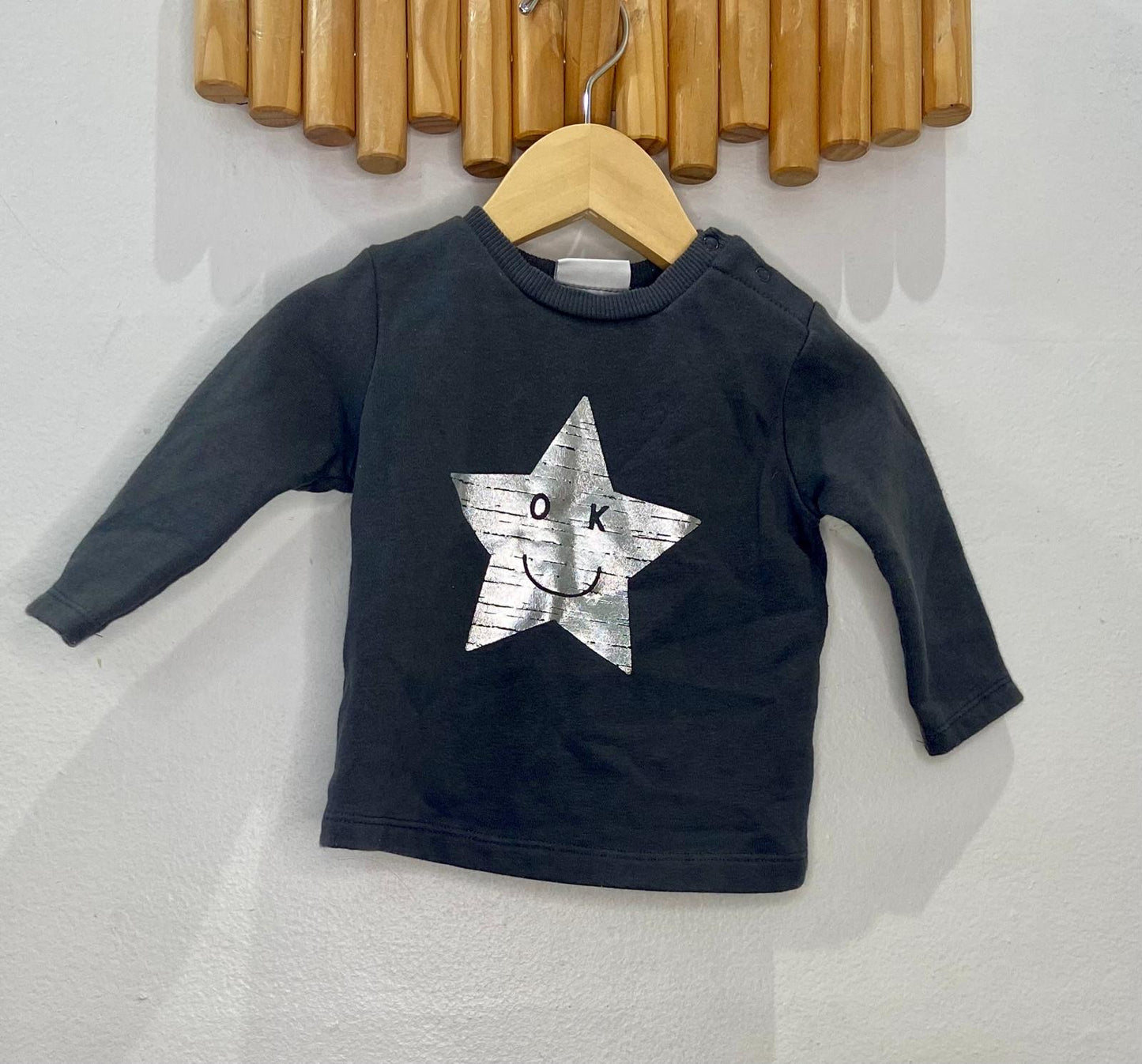 Happy star pullover 3-6m