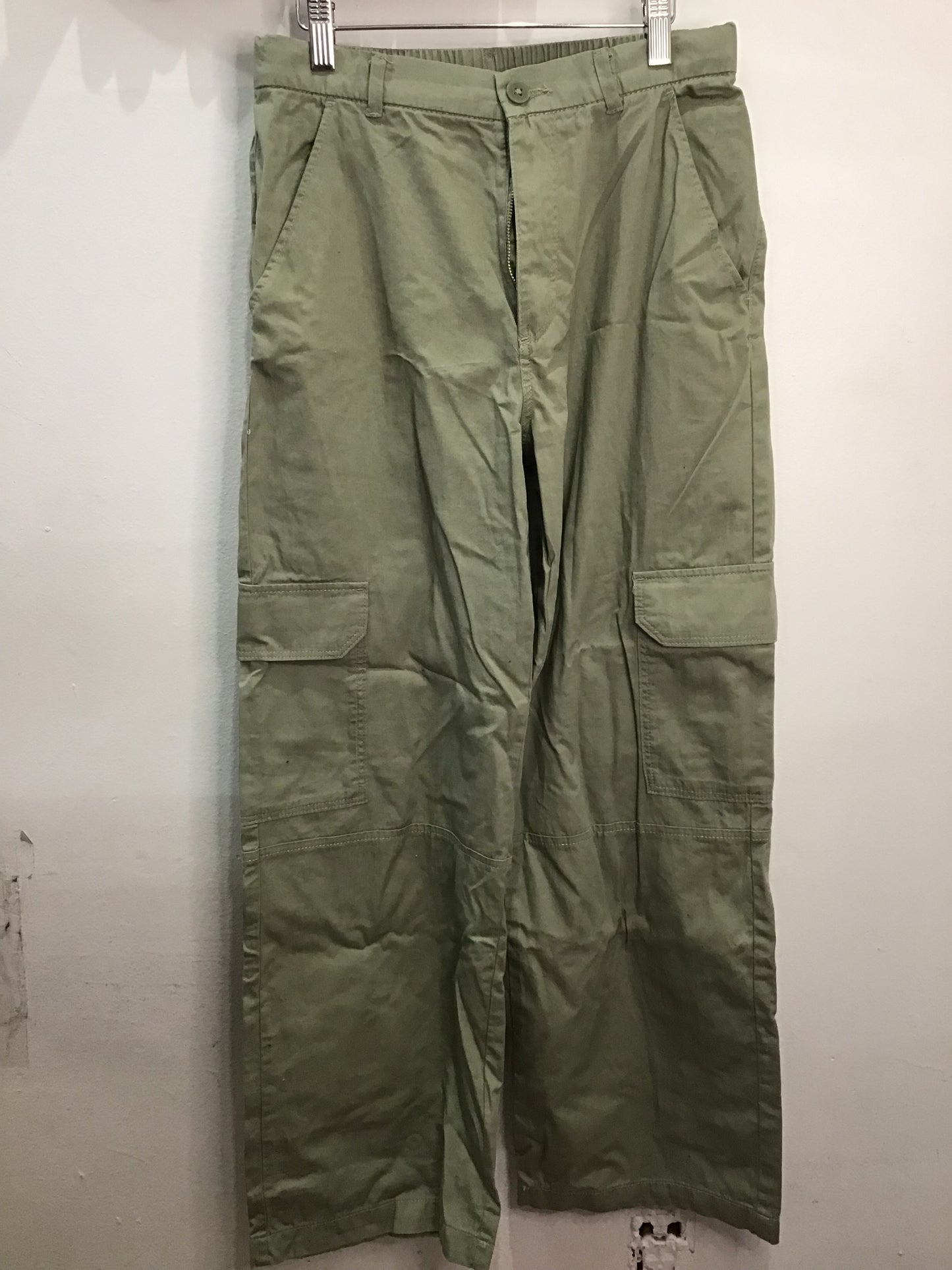 Olive lightweight cargo pants 13-14y NEW
