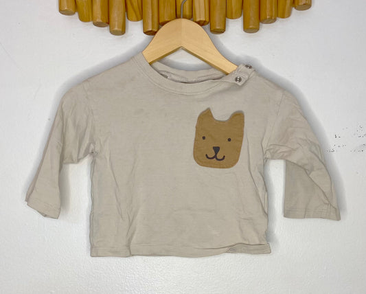 Bear pocket tee 6-9m