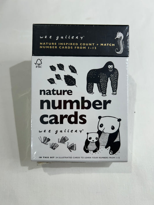Wee Gallery nature number cards NEW