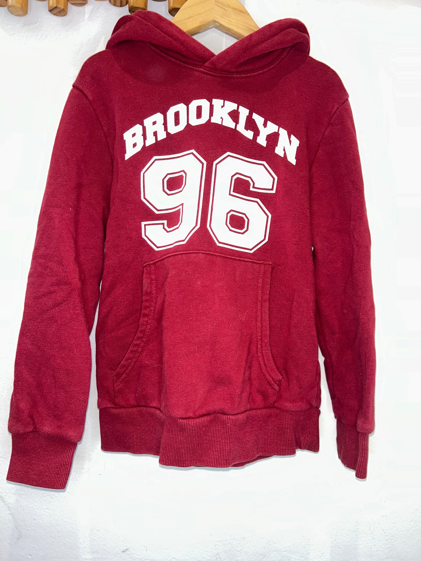 Brooklyn red pullover 7-8y