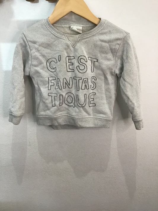 Pullover c'est fantastique 9-12m