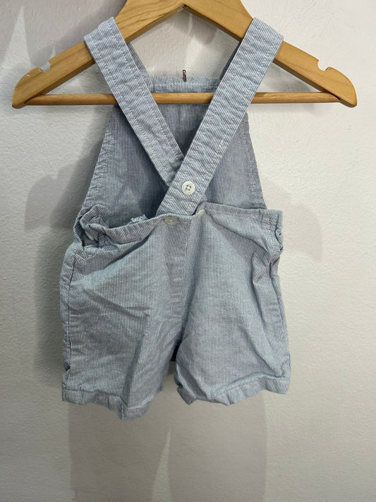 Seersucker shorty romper 0-3m