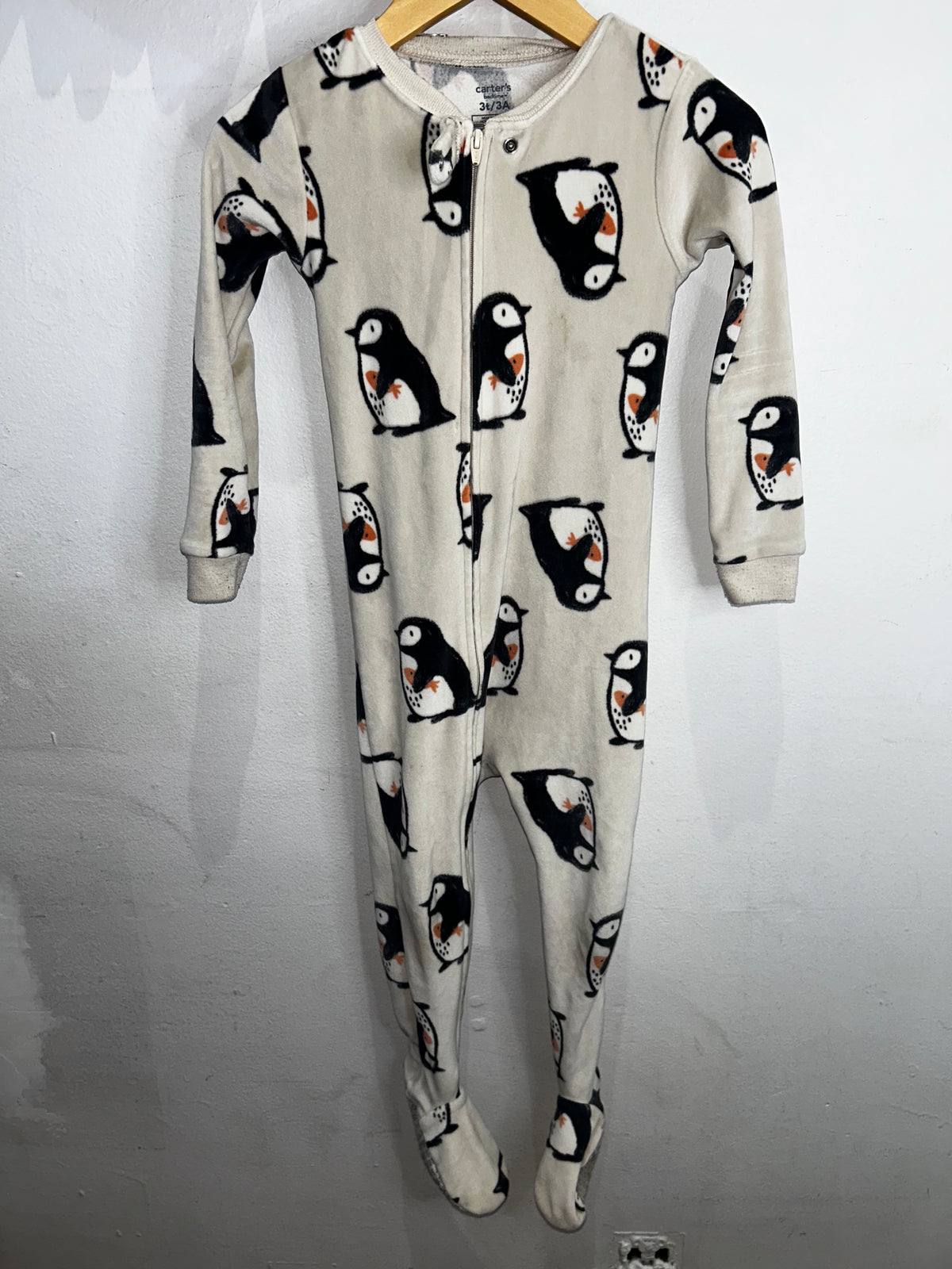 Fleece penguin sleeper 3y