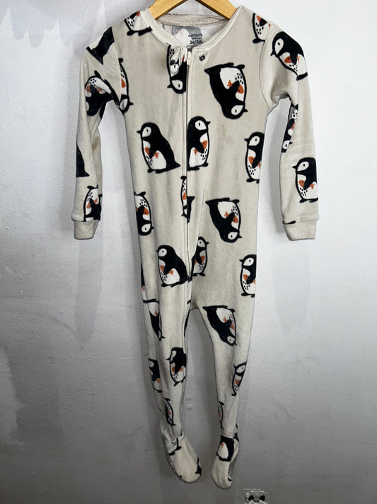 Fleece penguin sleeper 3y