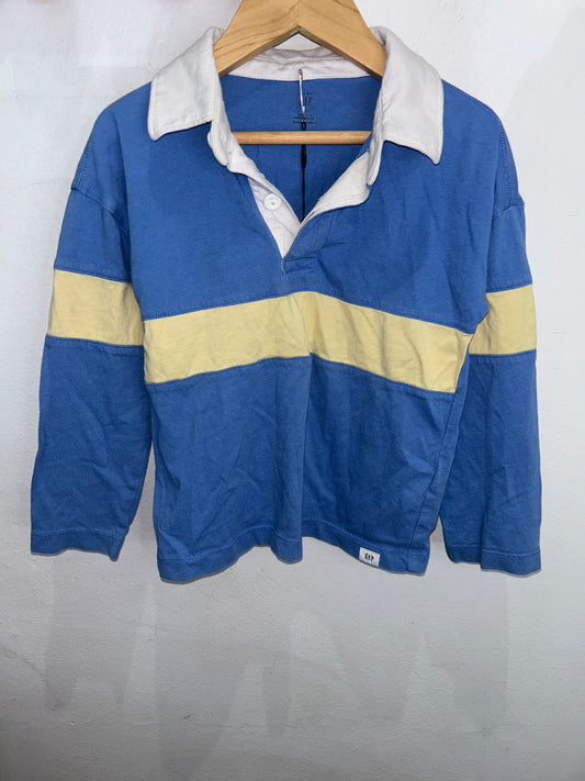 Rugby shirt blue and yellow 4y