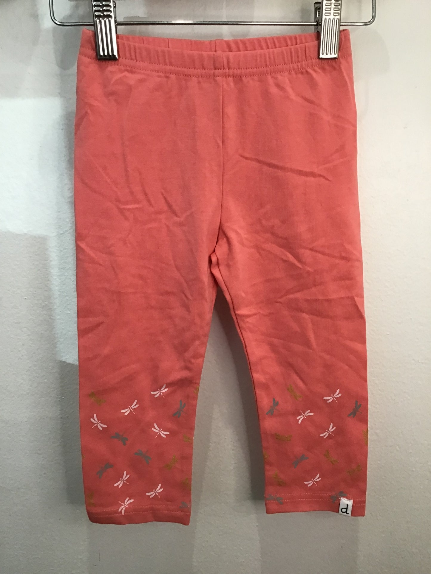 Leggings peach crop dragonfly 4y