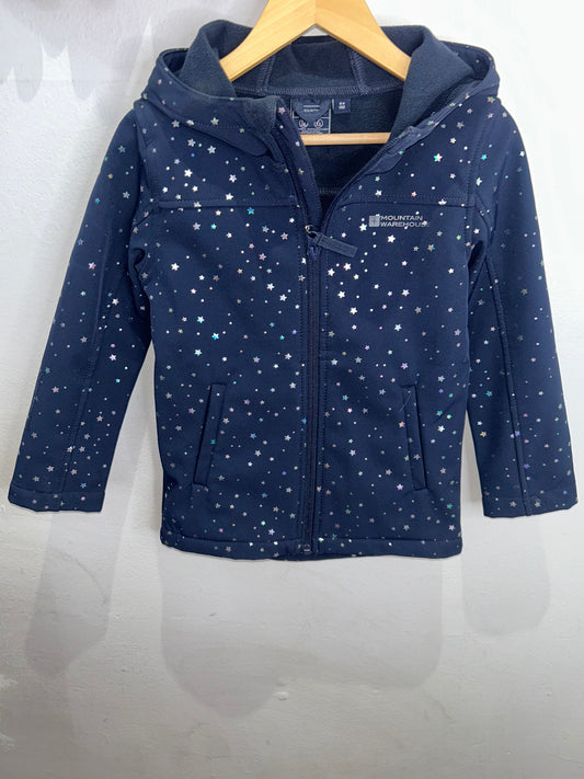 Navy stars zipup 5-6y