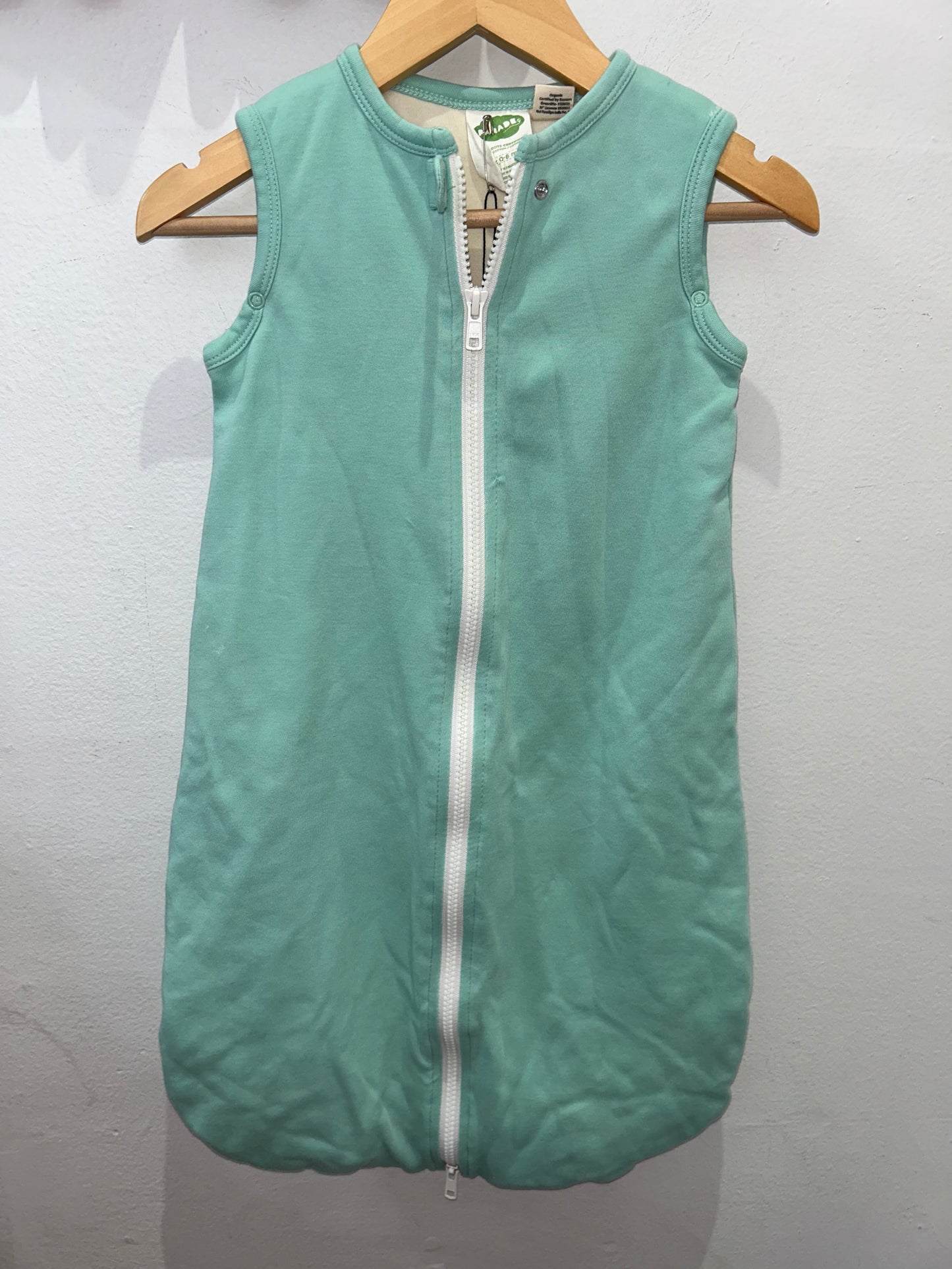 Parade Organics teal sleepsack 0-6m 1TOG (organic cotton)