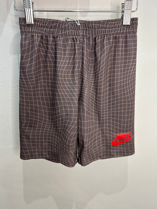 Brown pattern basketball shorts 6y