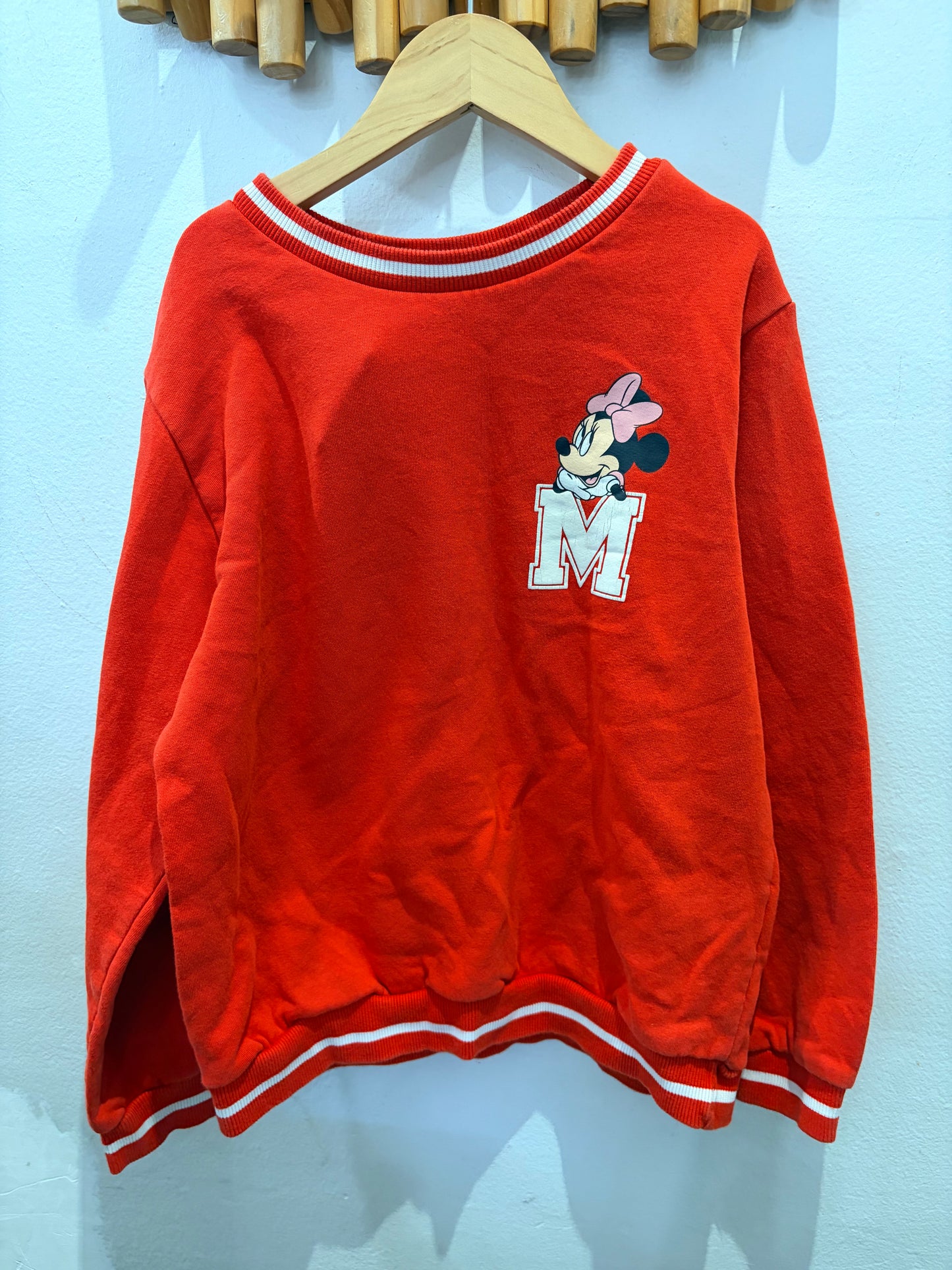 Red Minnie pullover 8-10y