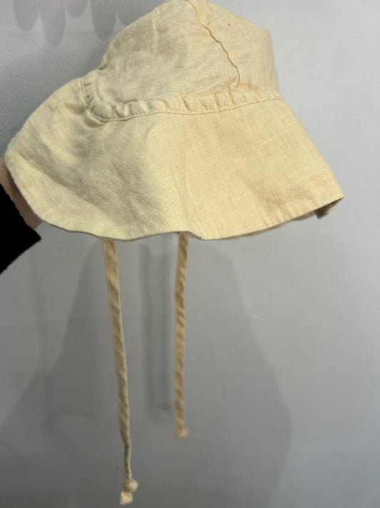 Briarsun yellow linen hat 6-12m