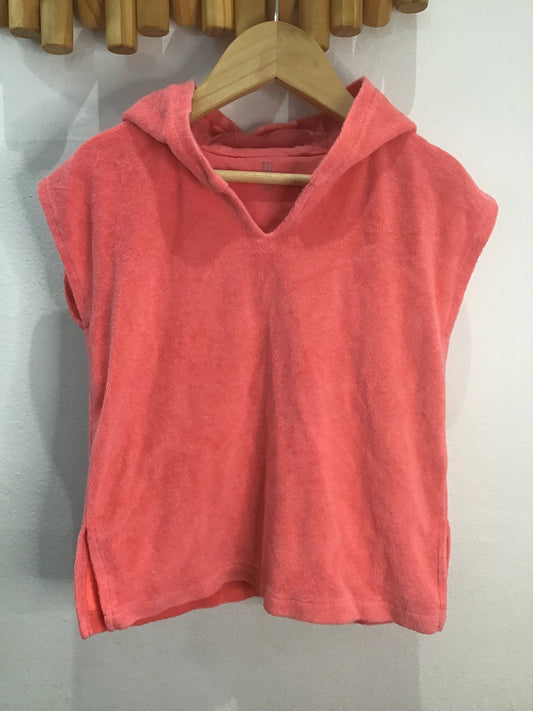 Peach terry dress or coverup 12-18m