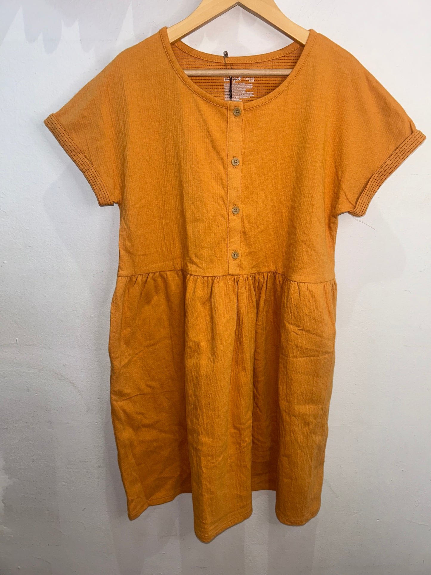 Mustard dress 10-12y