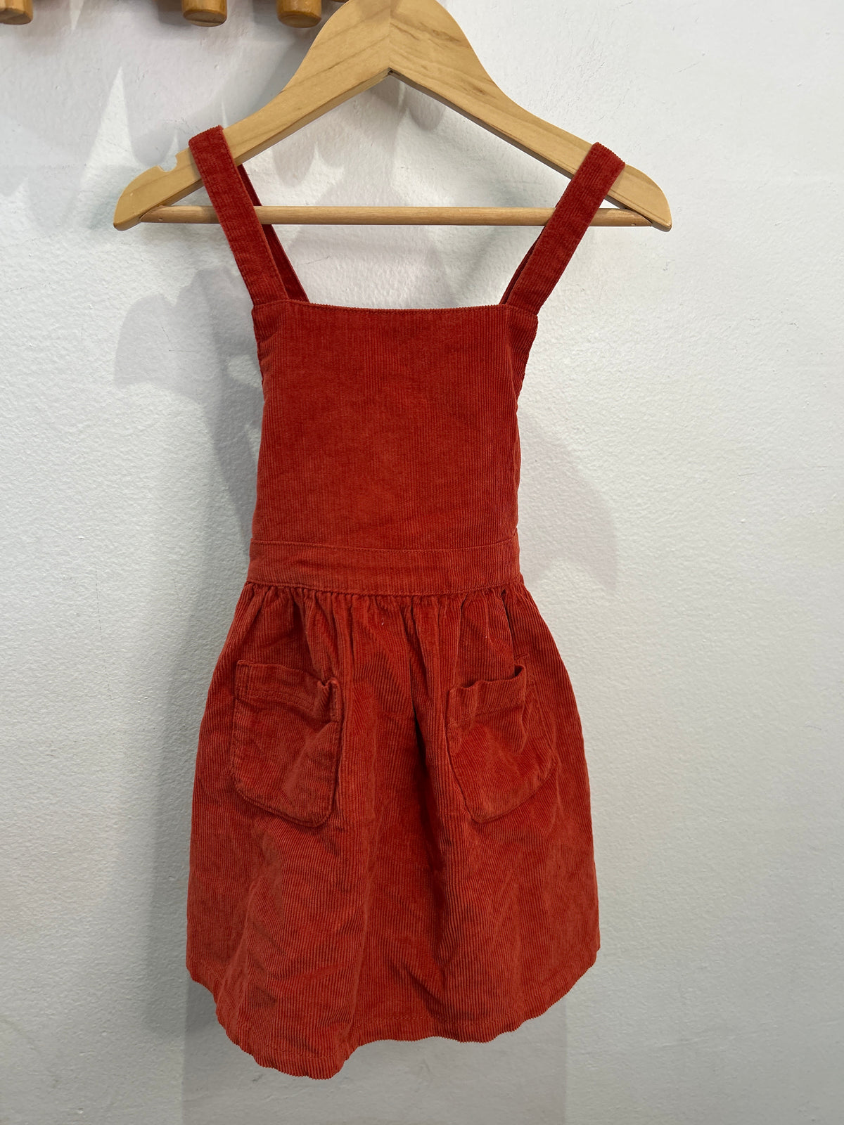 Rust corduroy skirt romper 2y NEW