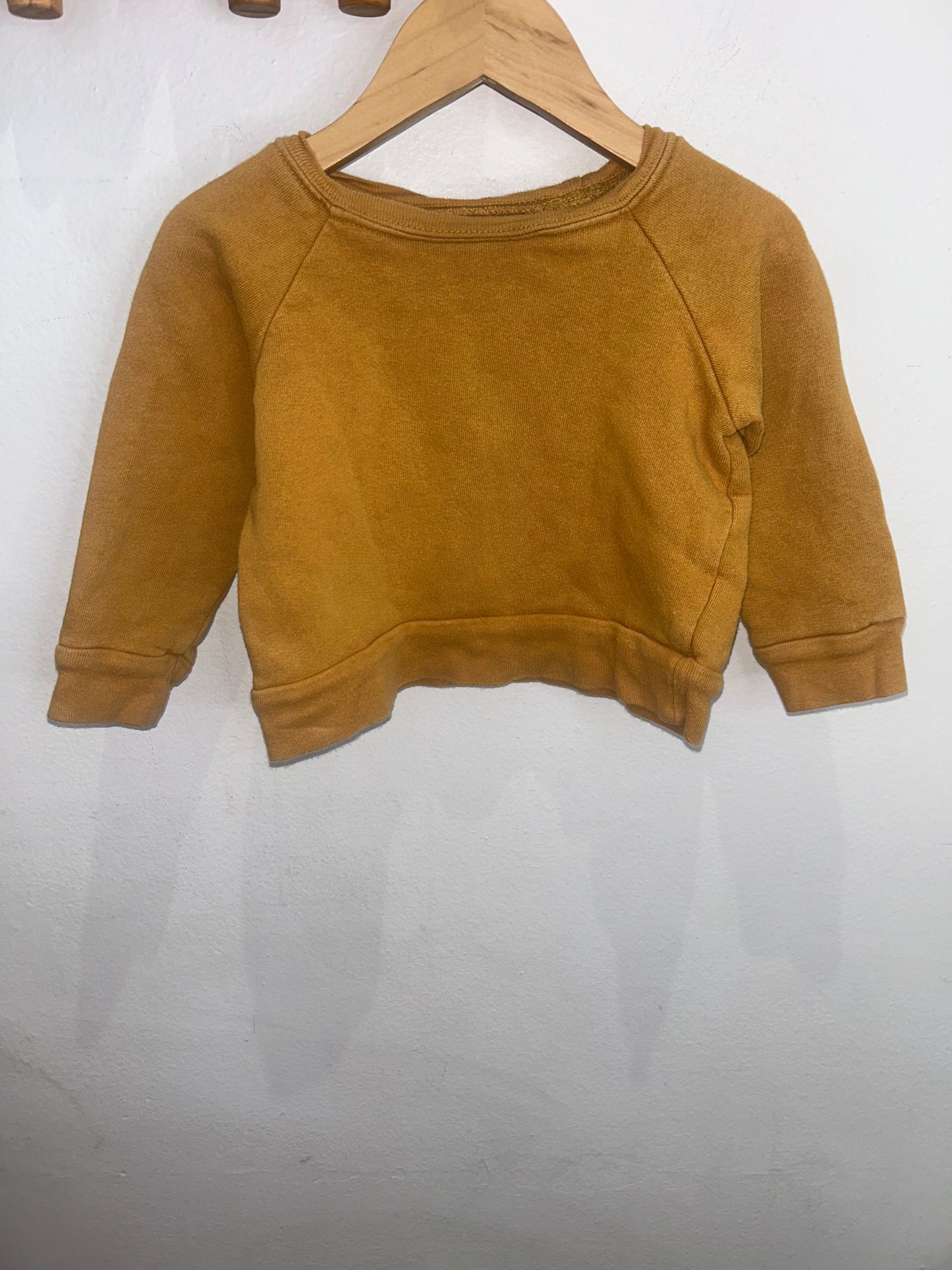 Minimioche mustard pullover 12-18m*