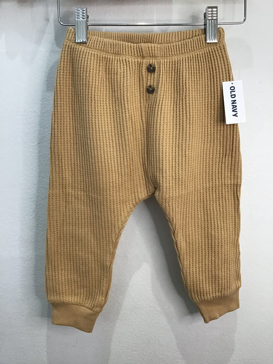 Pants beige waffle 18-24m NEW