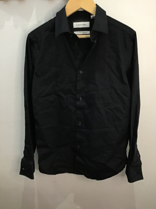 Shirt  black slim fit 12y