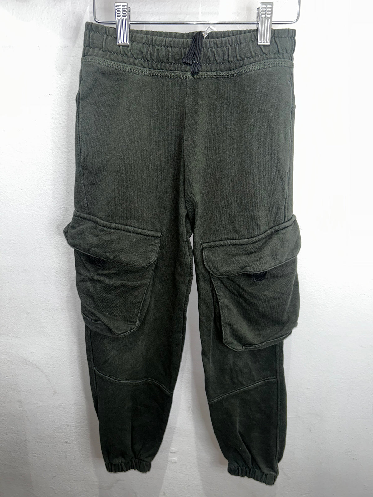 Dark olive pocket joggers 8-9y