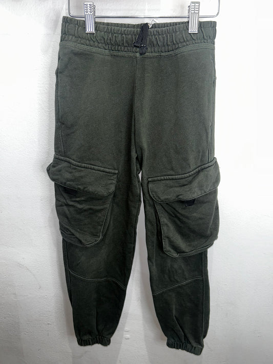 Dark olive pocket joggers 8-9y