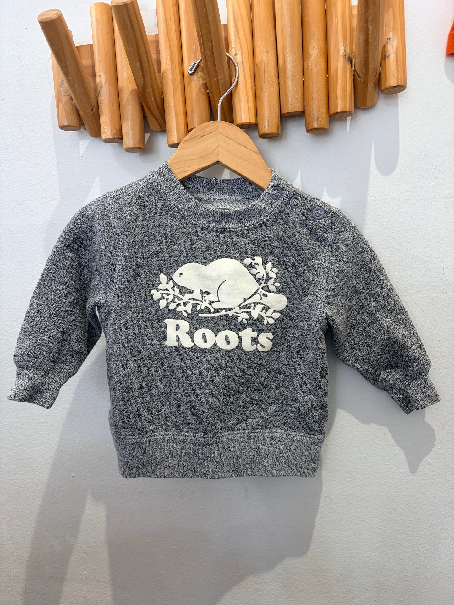 Roots grey pullover 6-12m