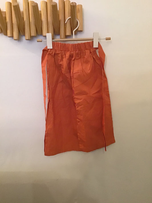 Orange wide leg pants 3y