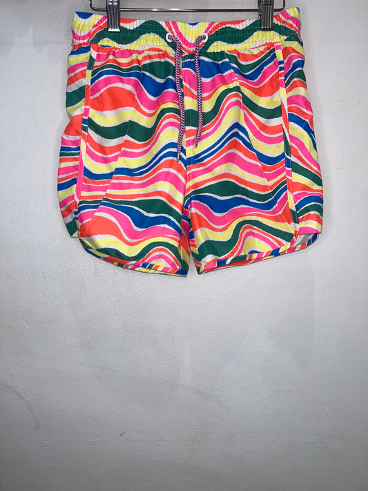 Neon swim shorts 10-12y