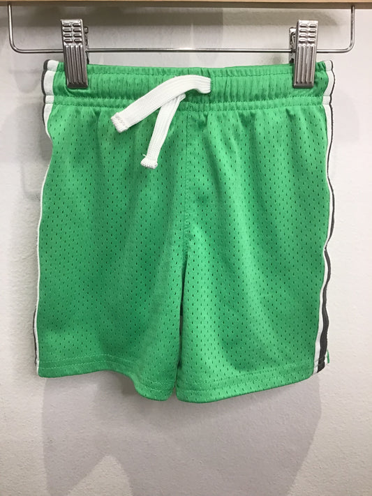 Bright green baseball shorts 2y