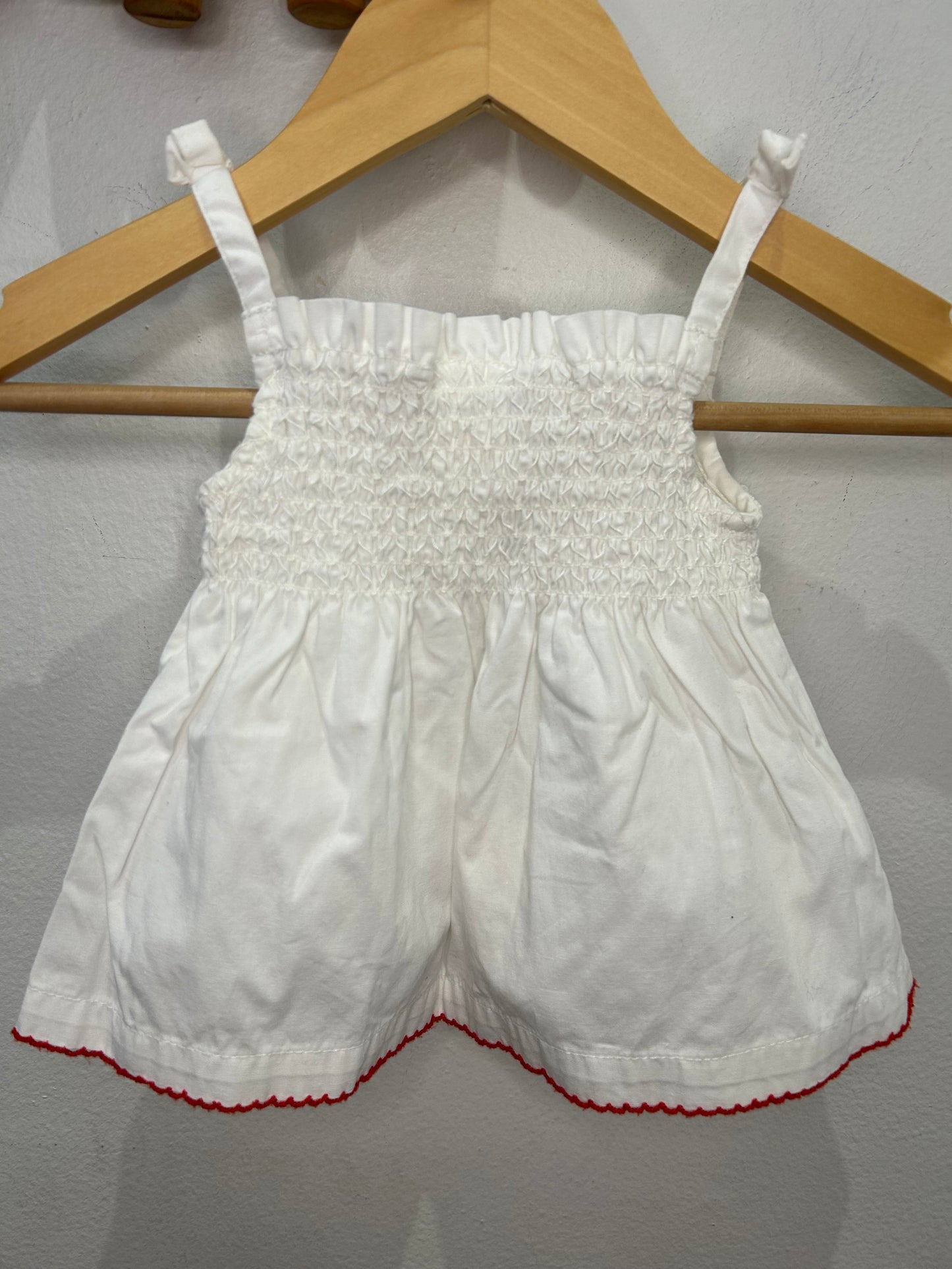 Vintage cherries dress 0-3m