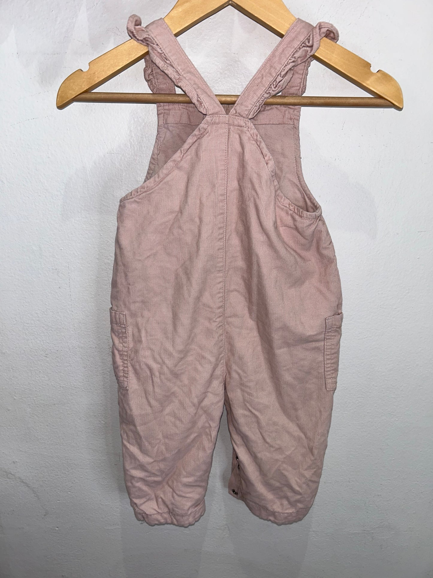 Pink corduroy romper 6-12m