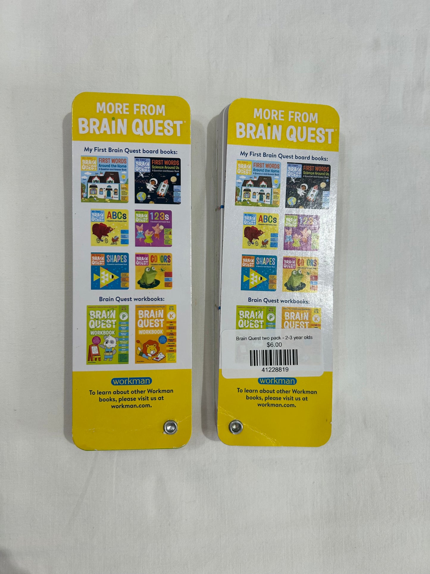 Brain Quest two pack - 2-3 year olds