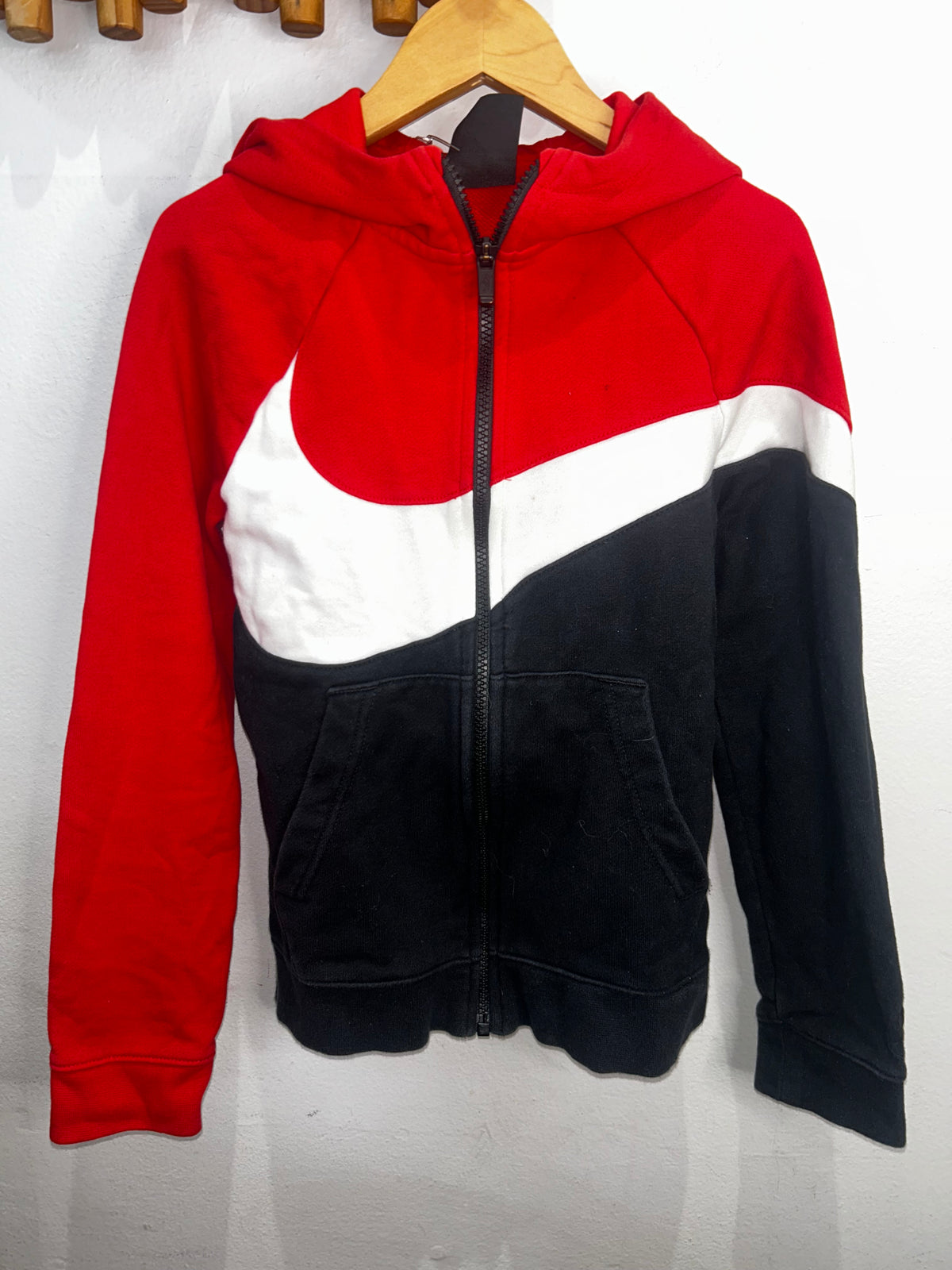 Nike red black and white sweatshirt 10y