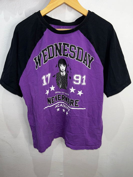 Wednesday Nevermore academy tee 10-12y