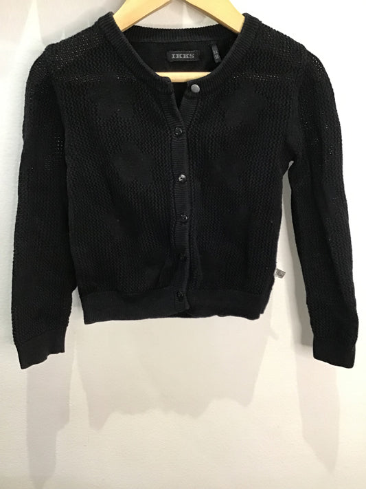 Black knit cardigan 3y
