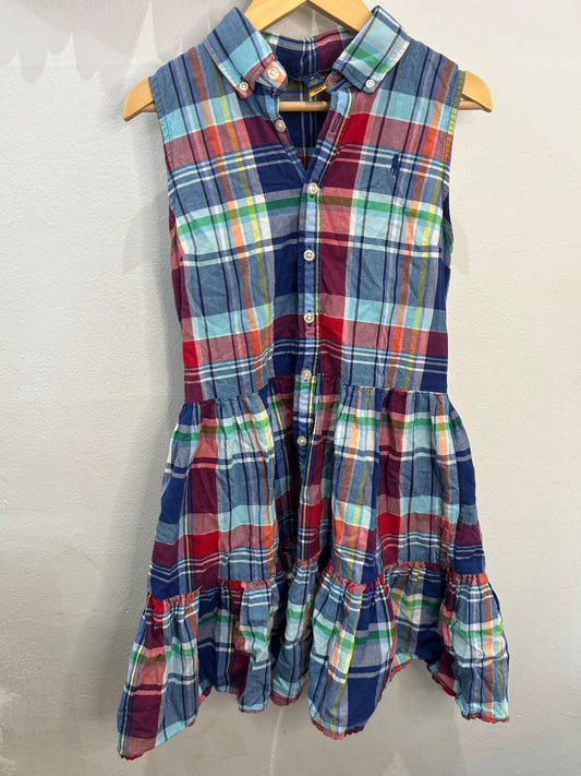 Checkered shirt dress 12y