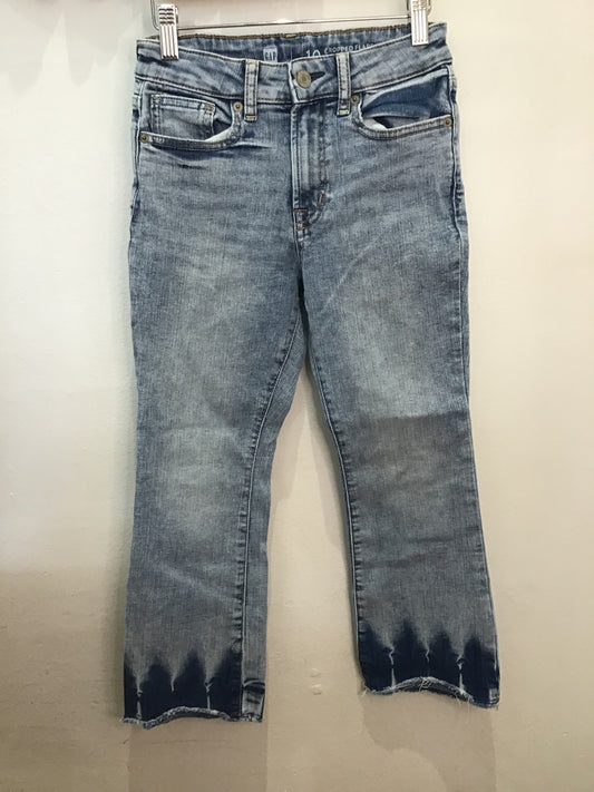 Pants lightwash crop flare jeans 10y