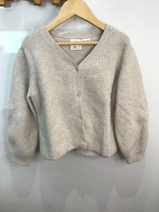 Cardigan cream knit 4-5y