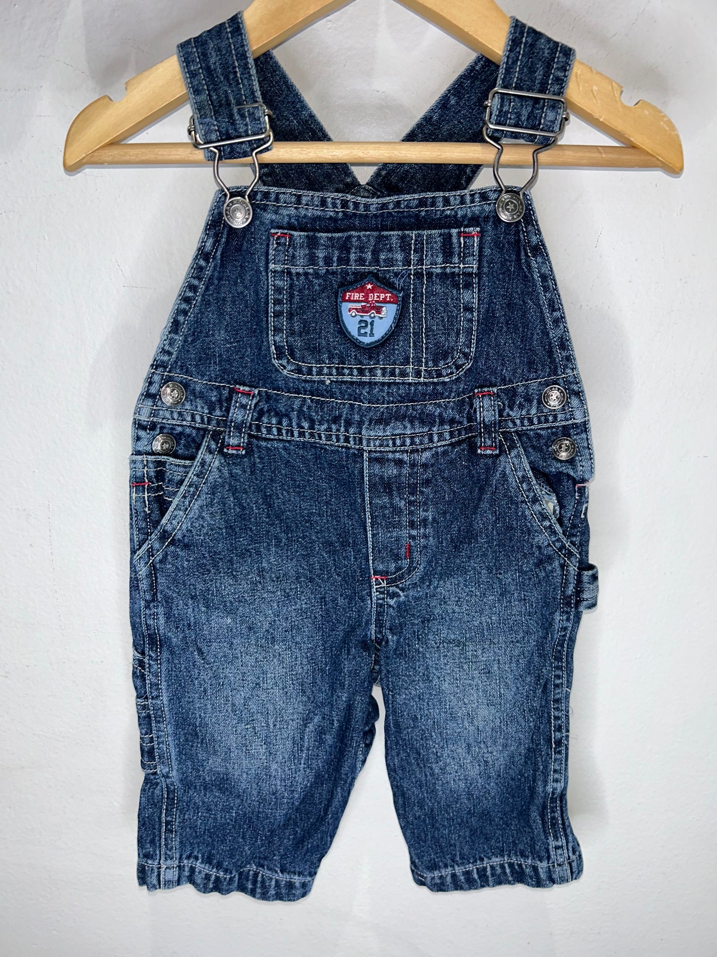 Firetruck Overalls 6-9m