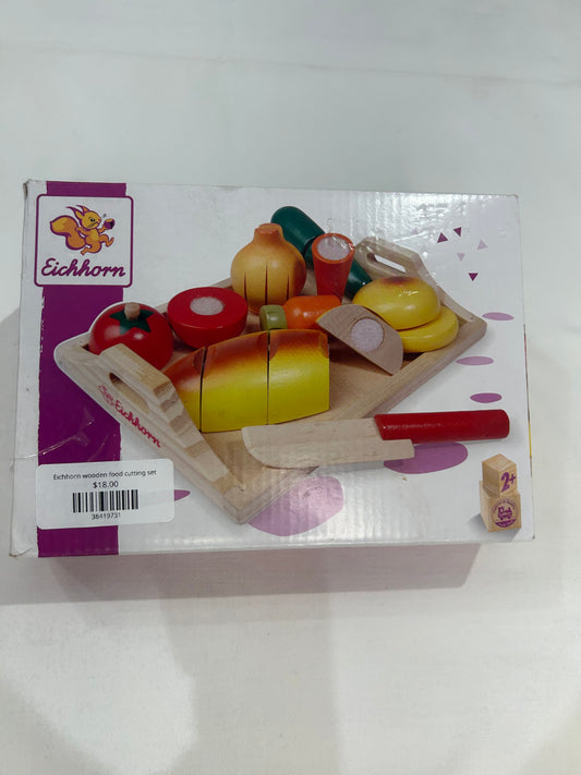 Eichhorn wooden food cutting set