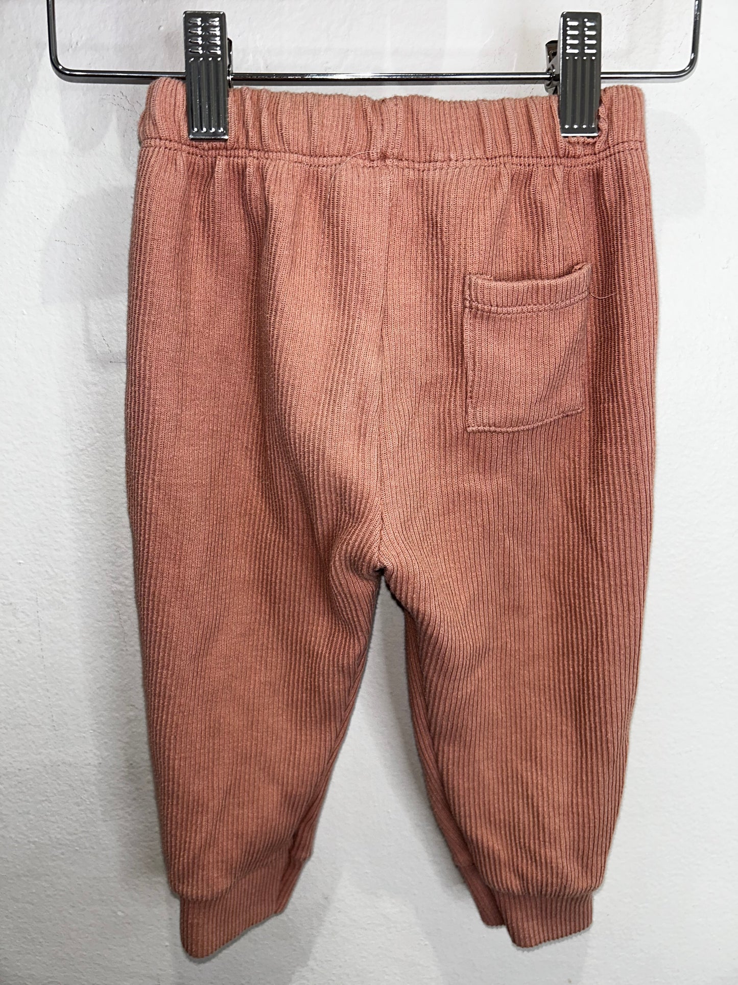 Pink vertical texture pants 18-24m